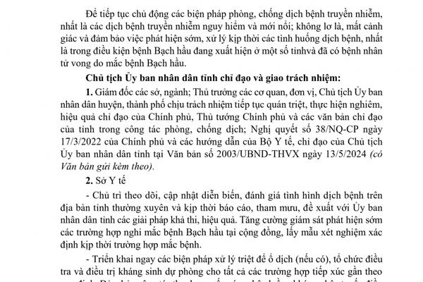 (TTV) Tăng cường công tác phòng, chống bệnh Bạch hầu