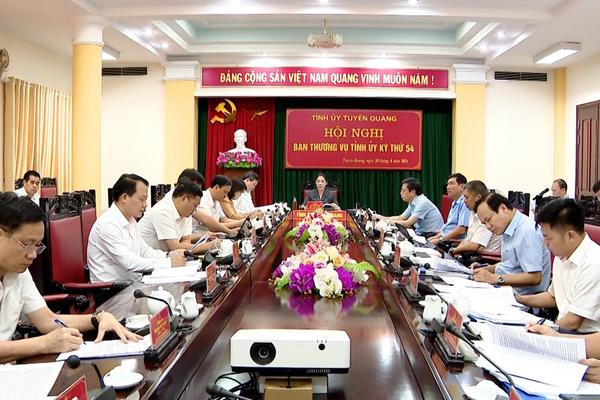 (TTV) Hội nghị Ban Thường vụ Tỉnh ủy kỳ thứ 54