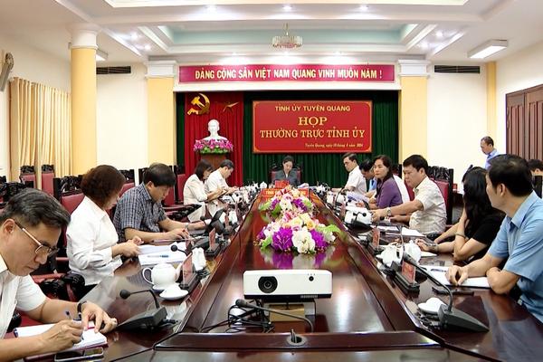 (TTV) Họp Thường trực Tỉnh ủy