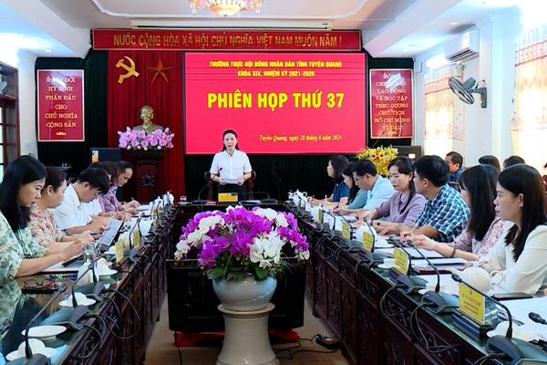 (TTV) Phiên họp thứ 37, Thường trực Hội đồng nhân dân tỉnh khóa XIX, nhiệm kỳ 2021 – 2026