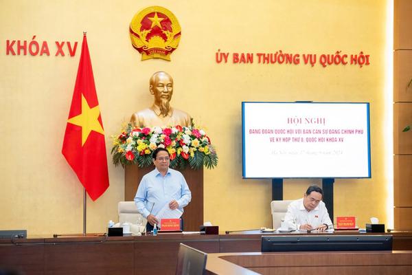 Đảng đoàn Quốc hội và Ban Cán sự đảng Chính phủ tổ chức Hội nghị về kỳ họp thứ 8, Quốc hội khóa XV