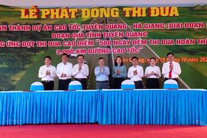 (TTV) Lễ phát động thi đua hoàn thành Dự án cao tốc Tuyên Quang – Hà Giang (giai đoạn 1), đoạn qua tỉnh Tuyên Quang