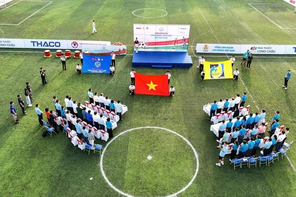 Khai mạc vòng loại khu vực 1 Giải bóng đá công nhân, viên chức Việt Nam 2024