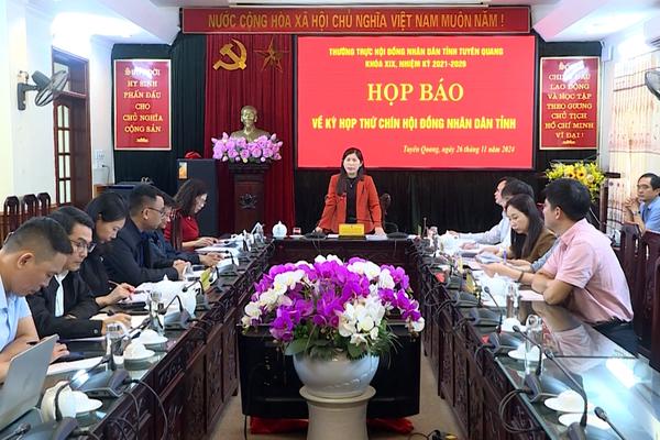 (TTV) Họp báo về Kỳ họp thứ chín, HĐND tỉnh khoá XIX