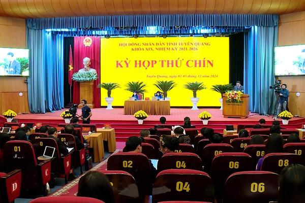 (TTV) Kỳ họp thứ chín, HĐND tỉnh khóa XIX xem xét báo cáo phát triển kinh tế - xã hội năm 2024