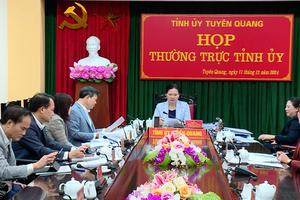 (TTV) Họp Thường trực Tỉnh ủy