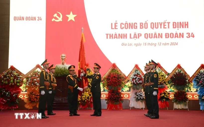 Công bố Quyết định thành lập Quân đoàn 34 - Quân đoàn chủ lực cơ động chiến lược