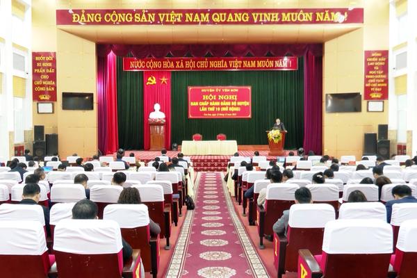 (TTV) Hội nghị Ban Chấp hành Đảng bộ huyện Yên Sơn lần thứ 19 (mở rộng)