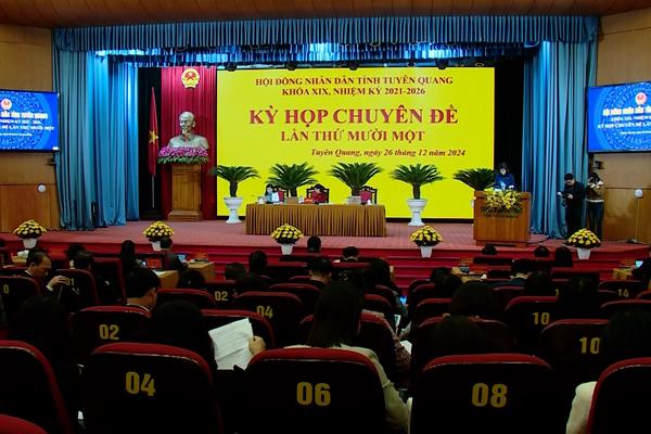 (TTV) Kỳ họp chuyên đề lần thứ mười một, HĐND tỉnh khóa XIX