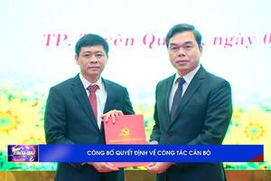 (TTV) Hội nghị công bố quyết định về công tác cán bộ