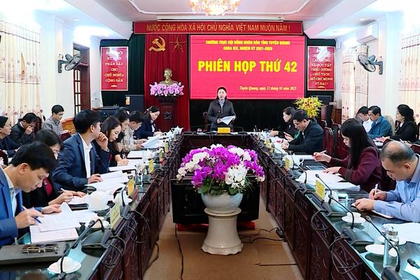 (TTV) Phiên họp thứ 42 của Thường trực HĐND tỉnh