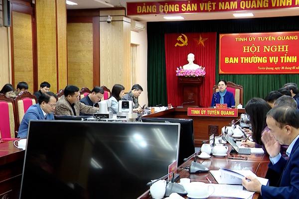 (TTV) Hội nghị Ban Thường vụ Tỉnh ủy