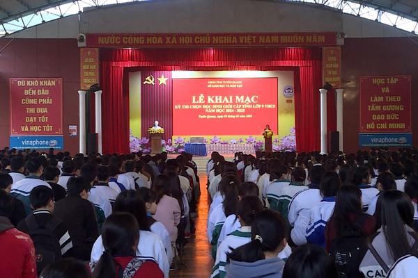 (TTV) Khai mạc kỳ thi chọn học sinh giỏi cấp tỉnh lớp 9 THCS năm học 2024-2025