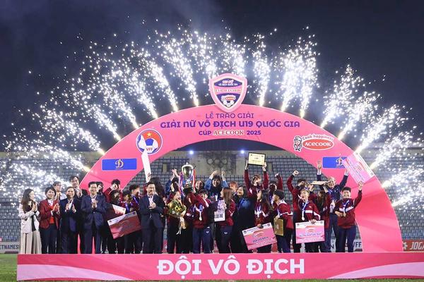 Phong Phú Hà Nam vô địch giải bóng đá Nữ U19 Quốc gia 2025