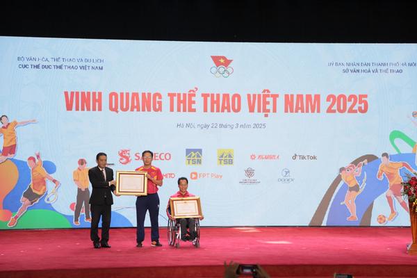 Chương trình Vinh quang Thể thao Việt Nam 2025: Tôn vinh 26 tập thể, cá nhân tiêu biểu