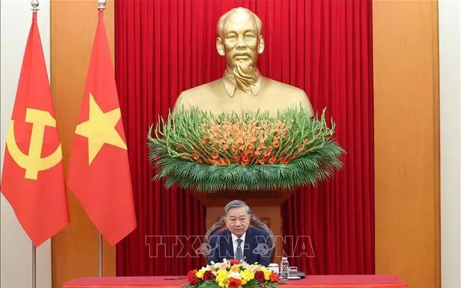 Tổng Bí thư Tô Lâm điện đàm với Chủ tịch Hội đồng Châu Âu