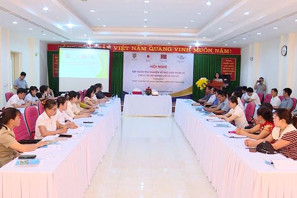(TTV) Hội nghị tập huấn về trợ giúp pháp lý cho cán bộ nòng cốt cơ sở