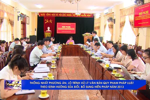 (TTV) Thống nhất phương án và lộ trình xử lý văn bản quy phạm pháp luật theo định hướng sửa đổi, bổ sung Hiến pháp năm 2013