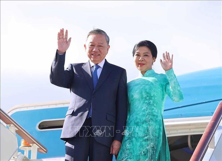 Tổng Bí thư Tô Lâm bắt đầu thăm chính thức Liên bang Nga và dự Lễ kỷ niệm 80 năm chiến thắng phát xít- Ảnh 1.