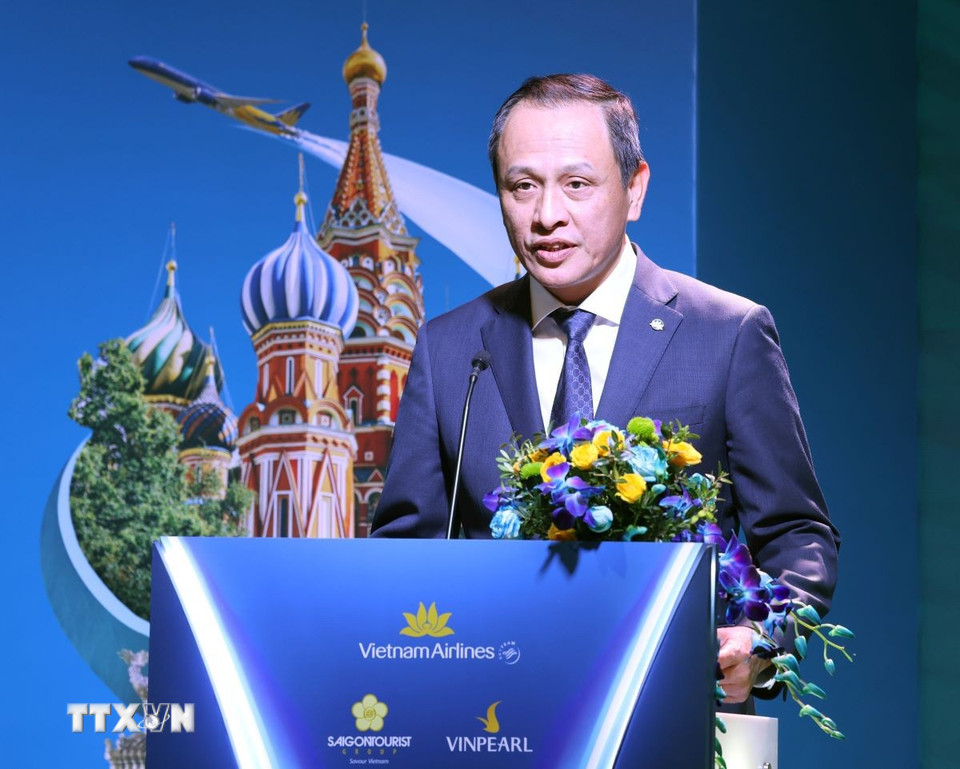 Tổng Bí thư Tô Lâm dự Lễ công bố đường bay thẳng Hà Nội - Moscow - Ảnh 3.