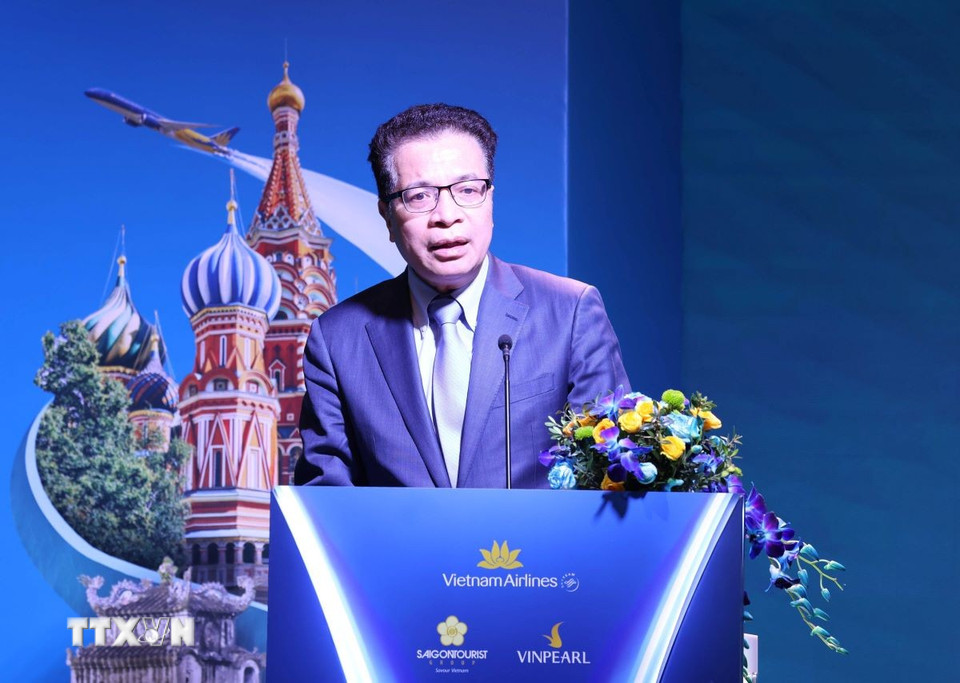 Tổng Bí thư Tô Lâm dự Lễ công bố đường bay thẳng Hà Nội - Moscow - Ảnh 4.