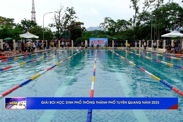 (TTV) Giải bơi học sinh phổ thông thành phố Tuyên Quang năm 2025