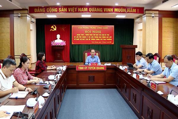 (TTV) Quán triệt, triển khai về lưu trữ, quản lý tài liệu trong quá trình sắp xếp tổ chức bộ máy của hệ thống chính trị ở địa phương