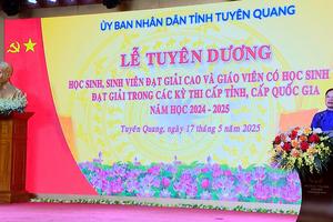 (TTV) Lễ Tuyên dương học sinh đạt giải cao; Giáo viên có học sinh đạt giải trong các kỳ thi cấp tỉnh, cấp quốc gia năm học 2024-2025