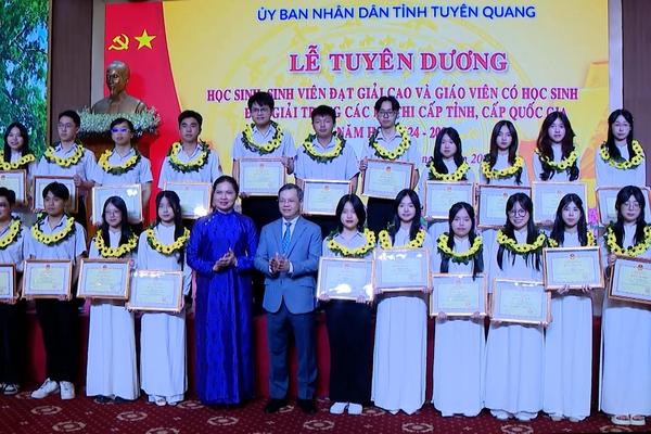 (TTV) Lễ Tuyên dương học sinh đạt giải cao; Giáo viên có học sinh đạt giải trong các kỳ thi cấp tỉnh, cấp quốc gia năm học 2024-2025