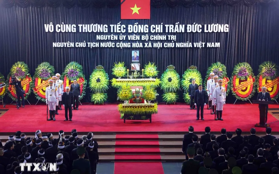 Cử hành trọng thể Lễ truy điệu nguyên Chủ tịch nước Trần Đức Lương