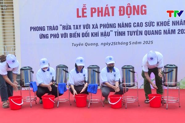 (TTV) Rửa tay với xà phòng nâng cao sức khỏe nhân dân, ứng phó với biến đổi khí hậu
