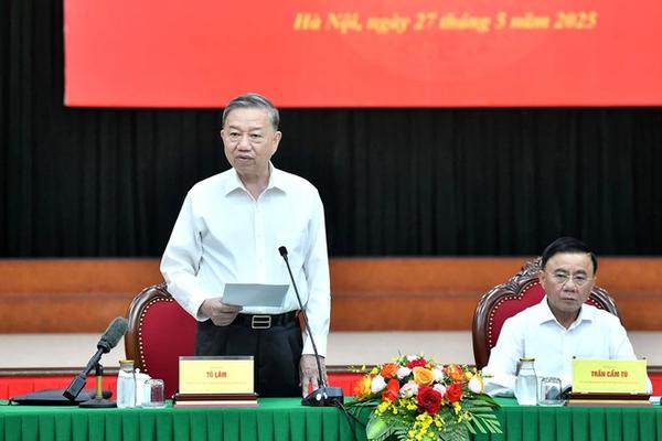 Tổng Bí thư Tô Lâm làm việc với Ban Tổ chức Trung ương