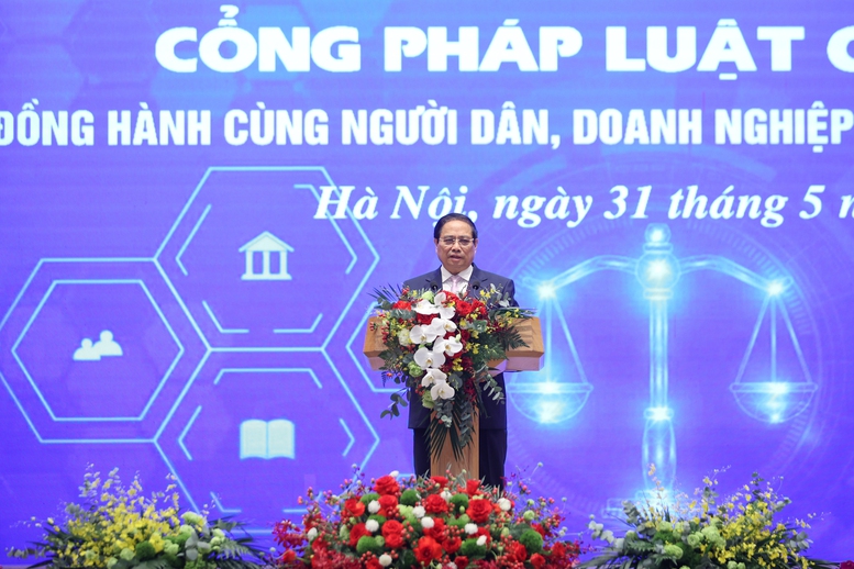 Thủ tướng Phạm Minh Chính khai trương Cổng Pháp luật quốc gia- Ảnh 3.