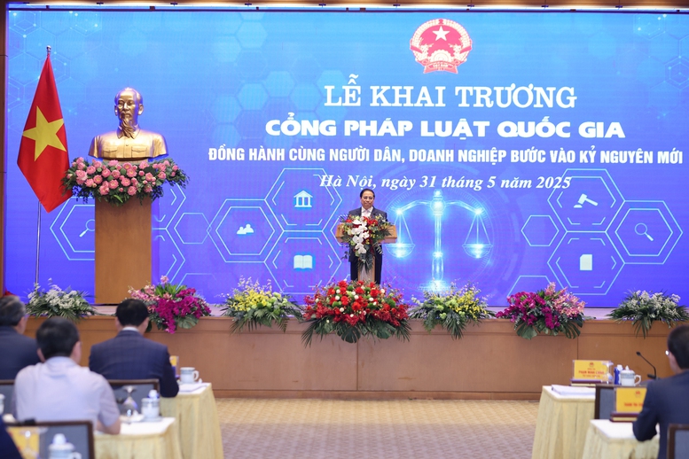 Thủ tướng Phạm Minh Chính khai trương Cổng Pháp luật quốc gia- Ảnh 5.