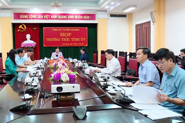 (TTV) Họp Thường trực Tỉnh ủy
