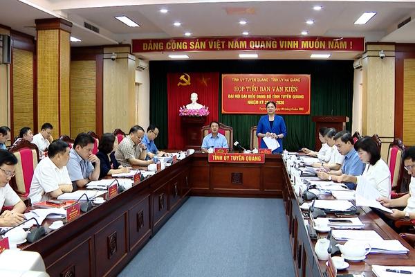(TTV) Họp Tiểu ban Văn kiện Đại hội Đảng bộ tỉnh Tuyên Quang nhiệm kỳ 2025 – 2030 (sau hợp nhất)