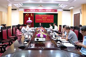 (TTV) Họp Thường trực Tỉnh ủy