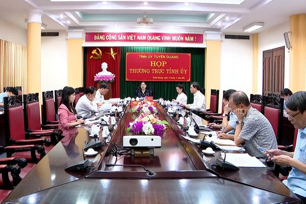 (TTV) Họp Thường trực Tỉnh ủy