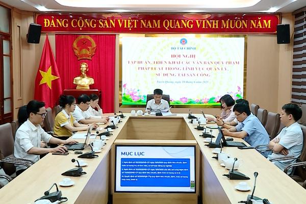 (TTV) Hội nghị tập huấn, triển khai các văn bản quy phạm pháp luật trong lĩnh vực quản lý, sử dụng tài sản công