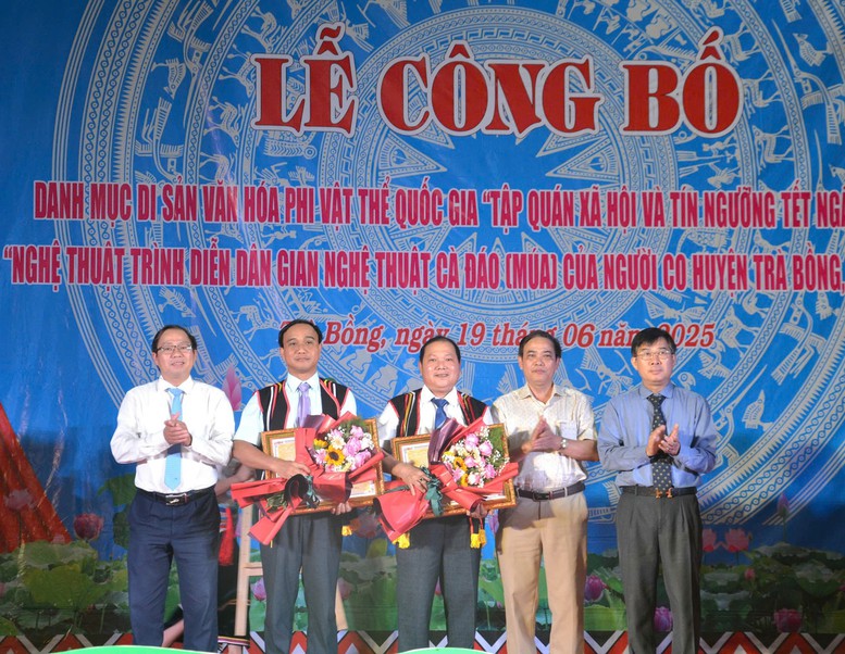 Hai loại hình văn hóa của người Cor trở thành Di sản Văn hóa phi vật thể quốc gia- Ảnh 1.