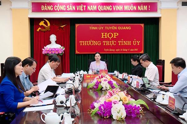 (TTV) Họp Thường trực Tỉnh ủy