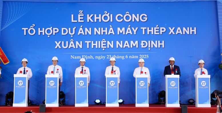 Phó Thủ tướng Lê Thành Long ấn nút khởi công Tổ hợp Thép xanh gần 100.000 tỷ- Ảnh 3.