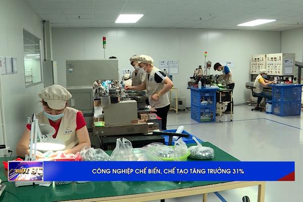 (TTV) Công nghiệp chế biến, chế tạo tăng trưởng 31%