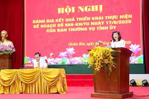 (TTV) Chiêm Hóa tổ chức hội nghị đánh giá kết quả thực hiện Kế hoạch số 658 của Ban Thường vụ Tỉnh ủy;