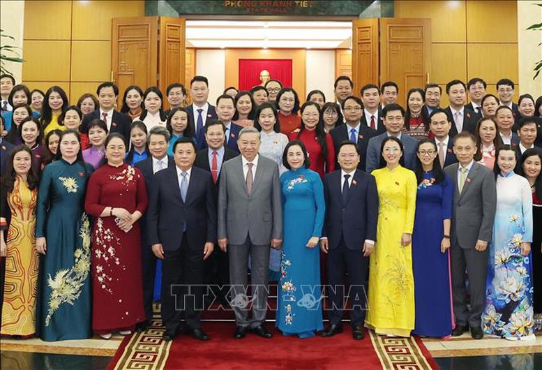 Tổng Bí thư Tô Lâm gặp mặt Nhóm đại biểu Quốc hội trẻ khóa XV- Ảnh 4.