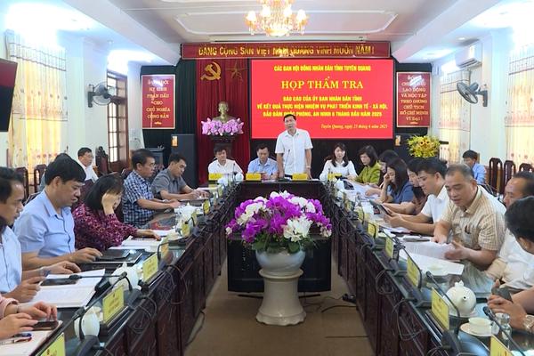 (TTV) Các ban Hội đồng nhân dân tỉnh thẩm tra báo cáo của Ủy ban nhân dân tỉnh