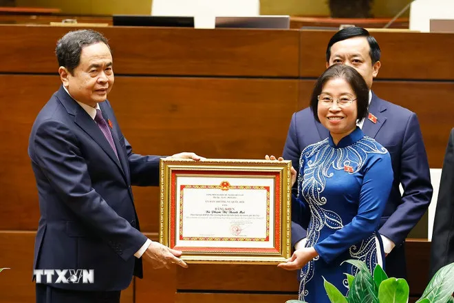 Tổng Bí thư Tô Lâm dự Lễ trao Bằng khen của Ủy ban Thường vụ Quốc hội - Ảnh 3.