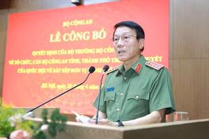 Triển khai Quyết định của Bộ trưởng Bộ Công an về tổ chức, cán bộ Công an tỉnh, thành phố