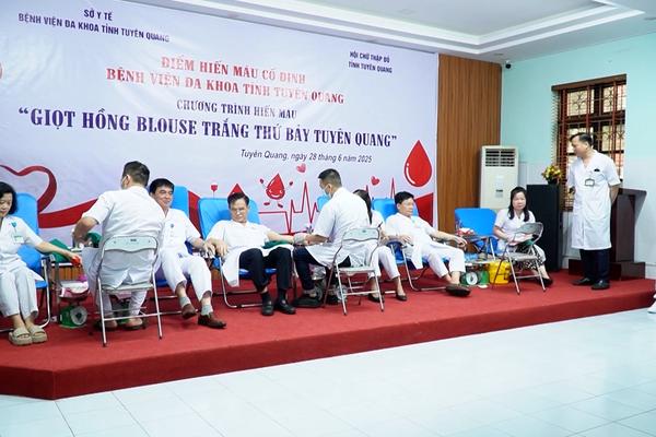 (TTV) Điểm hiến máu cố định tại Bệnh viên Đa khoa tỉnh Tuyên Quang