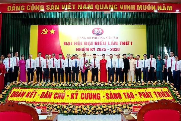 (TTV) Đại hội đại biểu Đảng bộ phường Mỹ Lâm lần thứ I, nhiệm kỳ 2025 – 2030